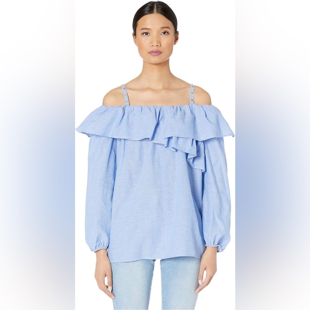 Escada Sport Nambreeza Off Shoulder Linen Top